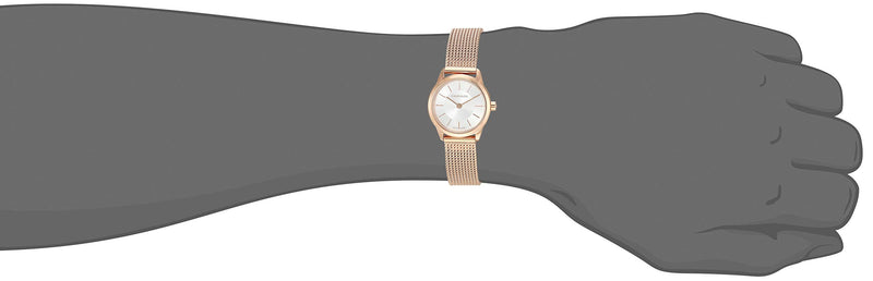 Calvin Klein Minimal White Dial Rose Gold Mesh Bracelet Watch for Women - K3M23626 Buy Now By Calvin Klein