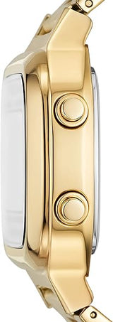 Fossil Retro Digital Gold Dial Gold Steel Strap Watch for Men - FS5843 Buy Now By Fossil
