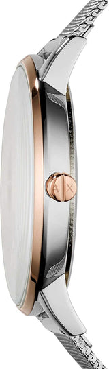 Armani Exchange Lola Analog White Dial Silver Mesh Strap Watch For Women - AX5537 Buy Now By Armani Exchange