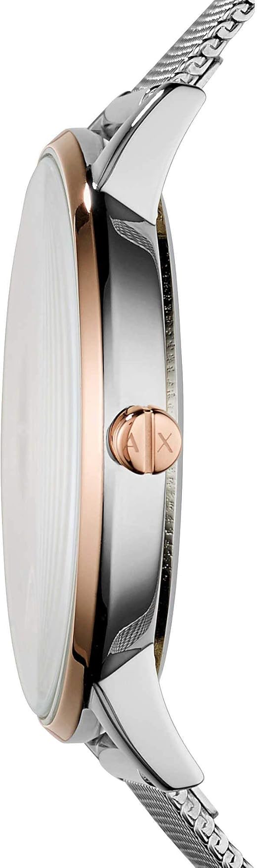 Armani Exchange Lola Analog White Dial Silver Mesh Strap Watch For Women - AX5537 Buy Now By Armani Exchange