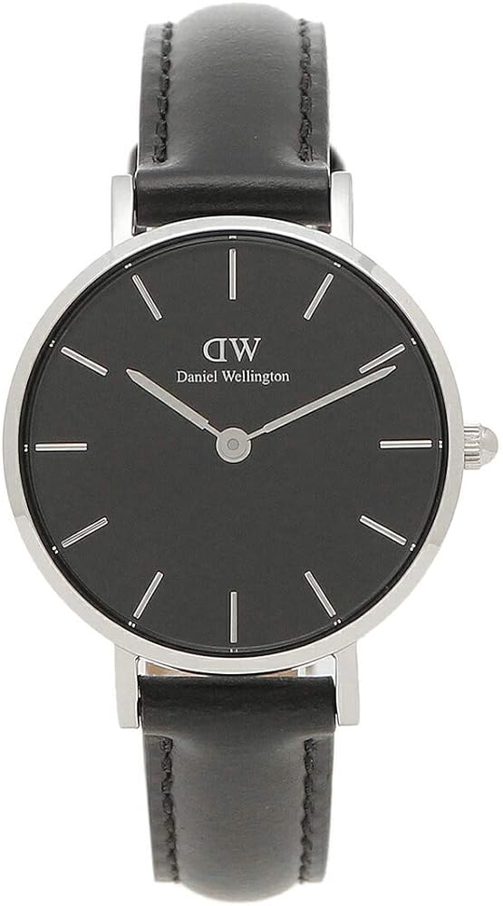 Daniel Wellington Classic Petite Sheffield Black Dial Black Leather Strap Watch For Women - DW00100236 Buy Now By Daniel Wellington