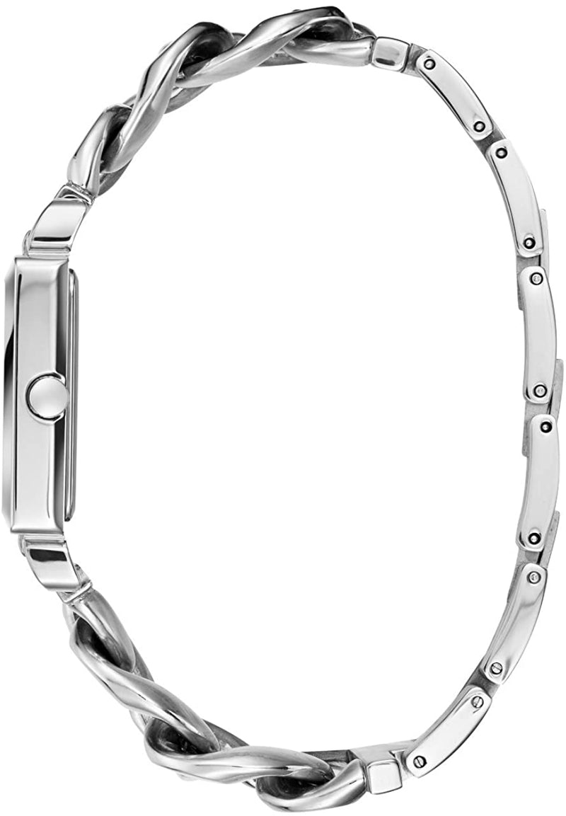 Shop Guess Vanity Silver Dial Silver Steel Strap Watch for Women - W1029L1 in USA