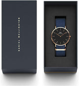 Daniel Wellington Classic Bayswater Black Dial Black NATO Strap Watch For Men - DW00100277 Buy Now By Daniel Wellington