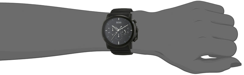 Hugo Boss Modern Black Dial Black Rubber Strap Watch for Men - 1512639 Buy Now By Hugo Boss