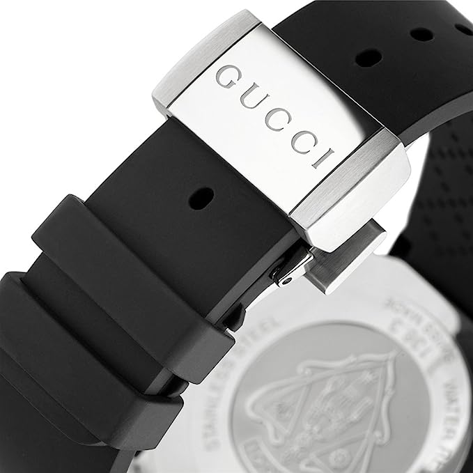 Shop Gucci Dive Quartz Black Dial Black Rubber Strap Watch For Men - YA136303 in USA