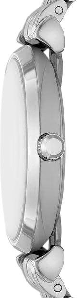 Emporio Armani Gianni T-Bar Quartz Silver Dial Silver Steel Strap Watch For Women - AR11445 Buy Now By Emporio Armani