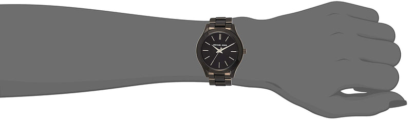 Michael Kors Mini Slim Runway Black Dial Black Steel Strap Watch for Women - MK3587 Buy Now By Michael Kors