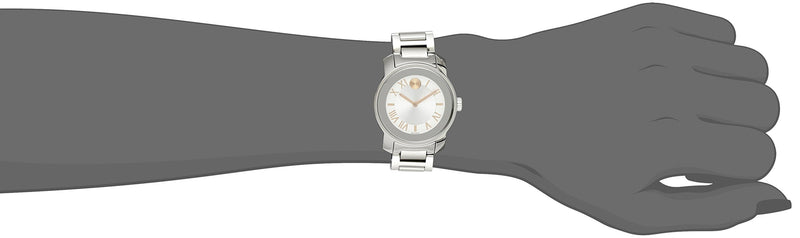 Shop Movado Bold Silver Dial Silver Steel Strap Watch for Women - 3600244 in USA