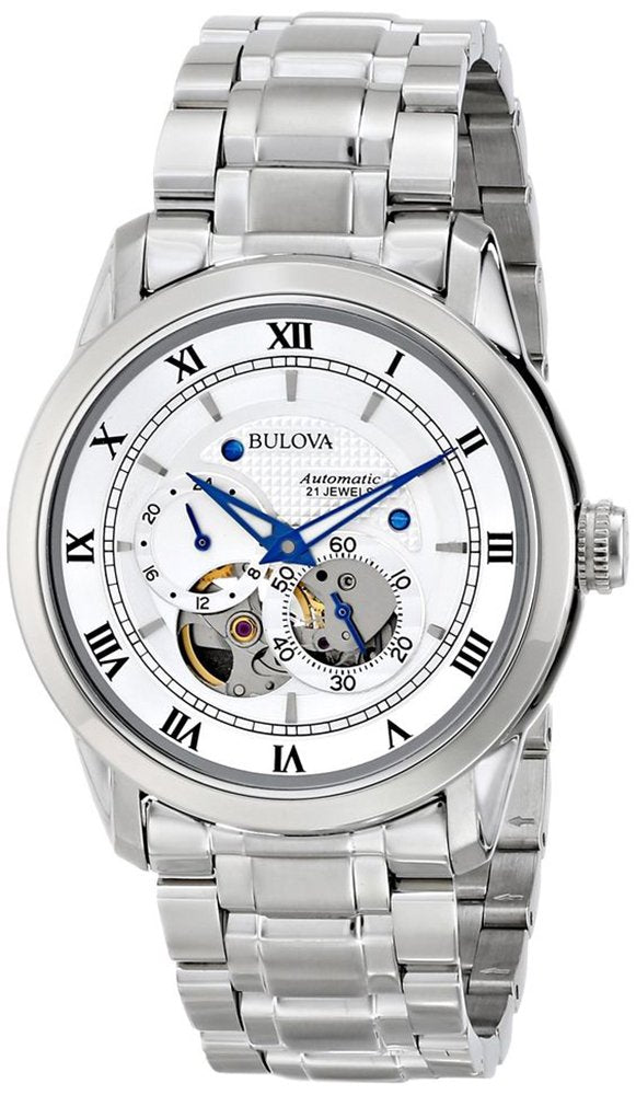 Bulova BVA Series Dual Aperture Silver Dial Silver Steel Strap Watch for Men - 96A118 Buy Now By Bulova