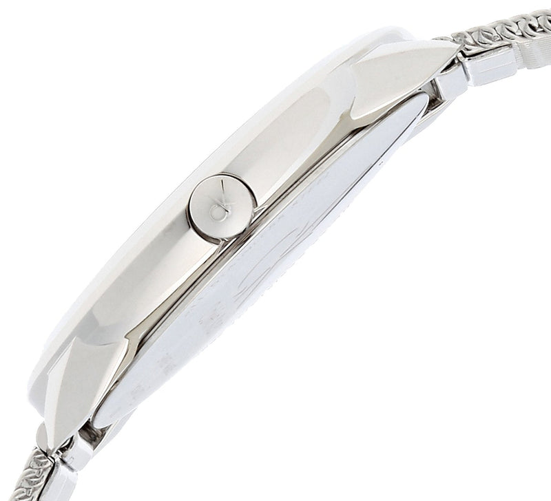 Calvin Klein Minimal Grey Dial Silver Mesh Bracelet Watch for Men - K3M22124 Buy Now By Calvin Klein