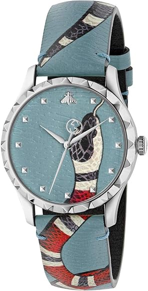Shop Gucci G Timeless Quartz Blue Dial Blue Leather Strap Watch For Men - YA1264080 in USA