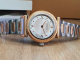 Versace V-Motif Silver Dial Two Tone Steel Strap Watch for Women - VERE00718 Buy Now By Versace