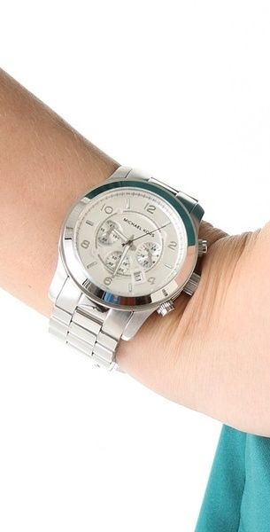 Michael Kors Runway Silver Dial Silver Steel Strap Watch for Men- MK8086 Buy Now By Michael Kors