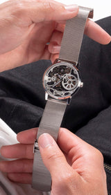Guess Gadget Silver Dial Silver Mesh Bracelet Watch for Men - GW0538G1 Buy Now By Guess
