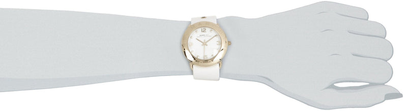 Marc Jacobs Amy White Dial White Leather Strap Watch for Women - MBM1150 Buy Now By Marc Jacobs