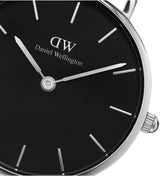 Daniel Wellington Classic Petite Sheffield Black Dial Black Leather Strap Watch For Women - DW00100236 Buy Now By Daniel Wellington