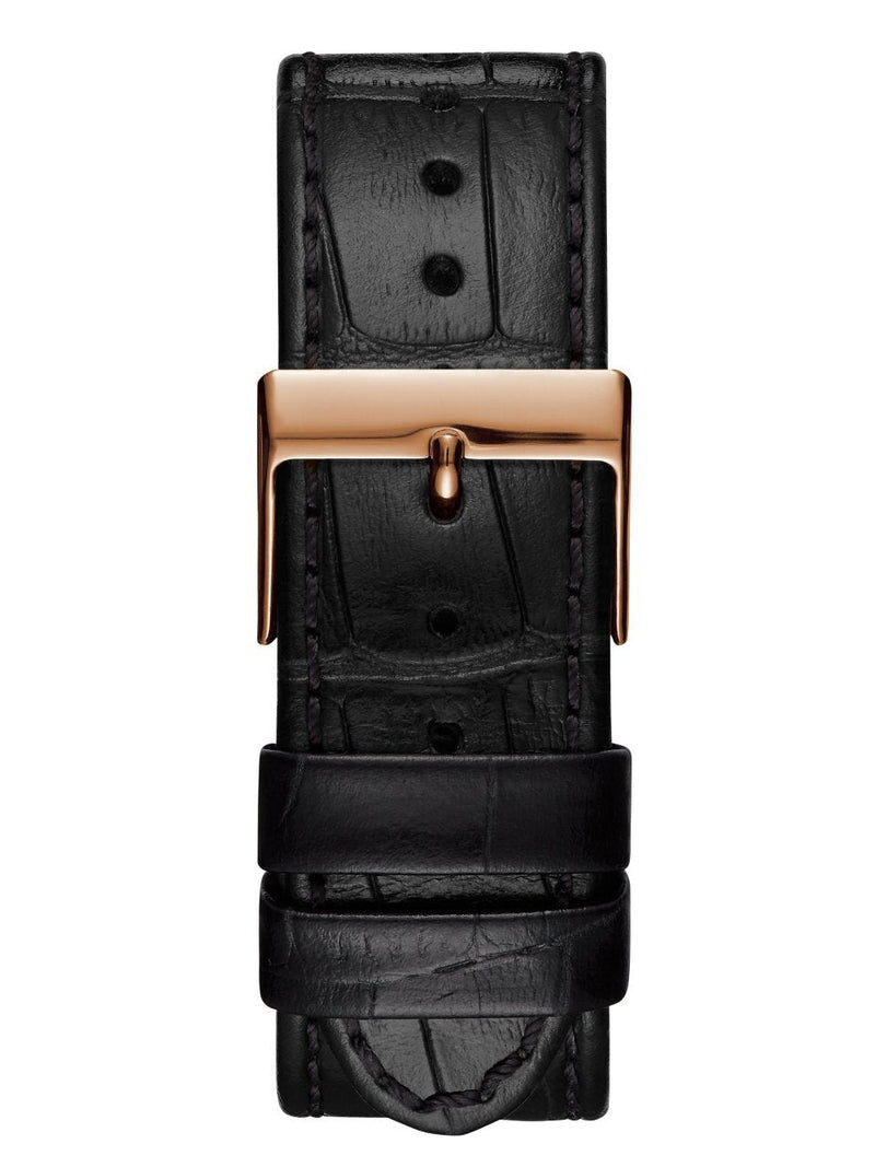 Guess Limelight Quartz White Dial Black Leather Strap Watch For Women - W0775L9 Buy Now By Guess