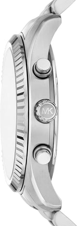 Michael Kors Lexington Chronograph Green Dial Silver Steel Strap Watch for Women - MK9152 Buy Now By Michael Kors