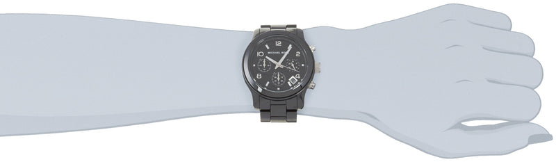 Michael Kors Runway Black Ceramic Dial Black Steel Strap Watch for Women - MK5162 Buy Now By Michael Kors