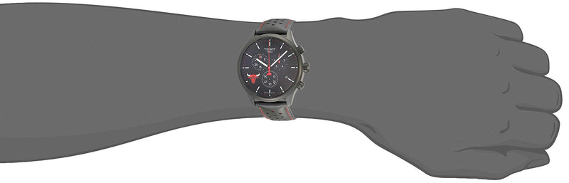 Tissot T Sport Chrono XL NBA Teams Special Chicago Bulls Edition Black Dial Black Leather Strap Watch for Men - T116.617.36.051.00 Buy Now By Tissot