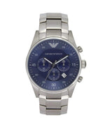Emporio Armani Sportivo Chronograph Blue Dial Silver Steel Strap Watch For Men - AR5860 Buy Now By Emporio Armani