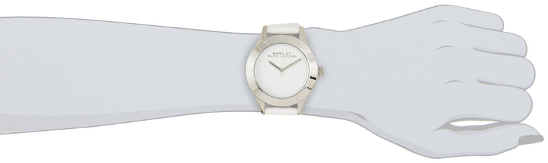 Marc Jacobs Blade White Dial White Leather Strap Watch for Women - MBM1200 Buy Now By Marc Jacobs