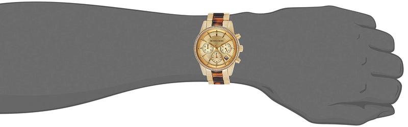 Michael Kors Ritz Gold Dial Two Tone Steel Strap Watch for Women - MK6322 Buy Now By Michael Kors