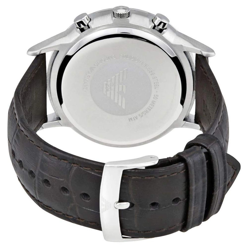 Emporio Armani Renato Chronograph Grey Dial Brown Leather Strap Watch For Men - AR2513 Buy Now By Emporio Armani