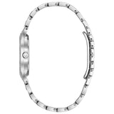 Bulova Crystal Collection Silver Dial Silver Steel Strap Watch for Women - 96L243 Buy Now By Bulova