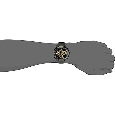 Versace Dylos Chronograph Black Dial Black Rubber Strap Watch for Men - VQC020015 Buy Now By Versace