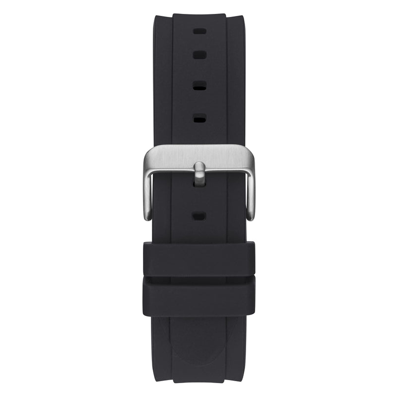 Guess Altitude Chronograph Black Dial Black Rubber Strap Watch for Men - GW0332G1 Buy Now By Guess