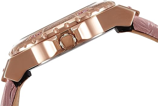 Shop Guess Limelight Quartz Analog White Dial Pink Leather Strap Watch For Women - W0775l3 in USA