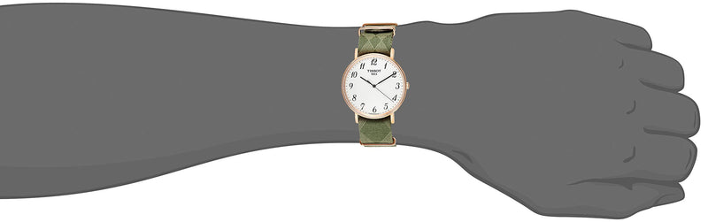 Tissot T Classic Everytime White Dial Green Nylon Strap Watch for Men - T109.610.38.032.00 Buy Now By Tissot