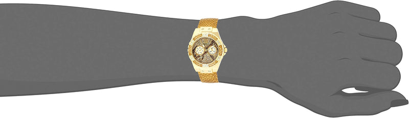 Guess Limelight Quartz Gold Dial Gold Leather Strap Watch For Women - W0775L13 Buy Now By Guess