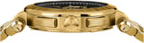 Versace Aion Chronograph Black Dial Gold Steel Strap Watch For Men - VE1D01721 Buy Now By Versace