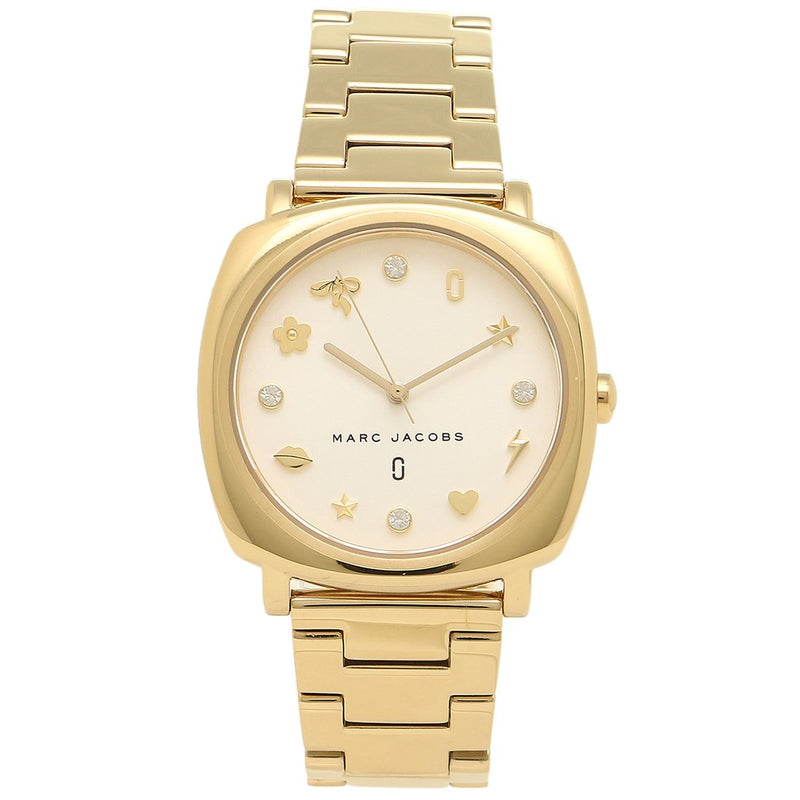 Marc Jacobs Mandy White Dial Gold Steel Strap Watch for Women - MJ3573 Buy Now By Marc Jacobs