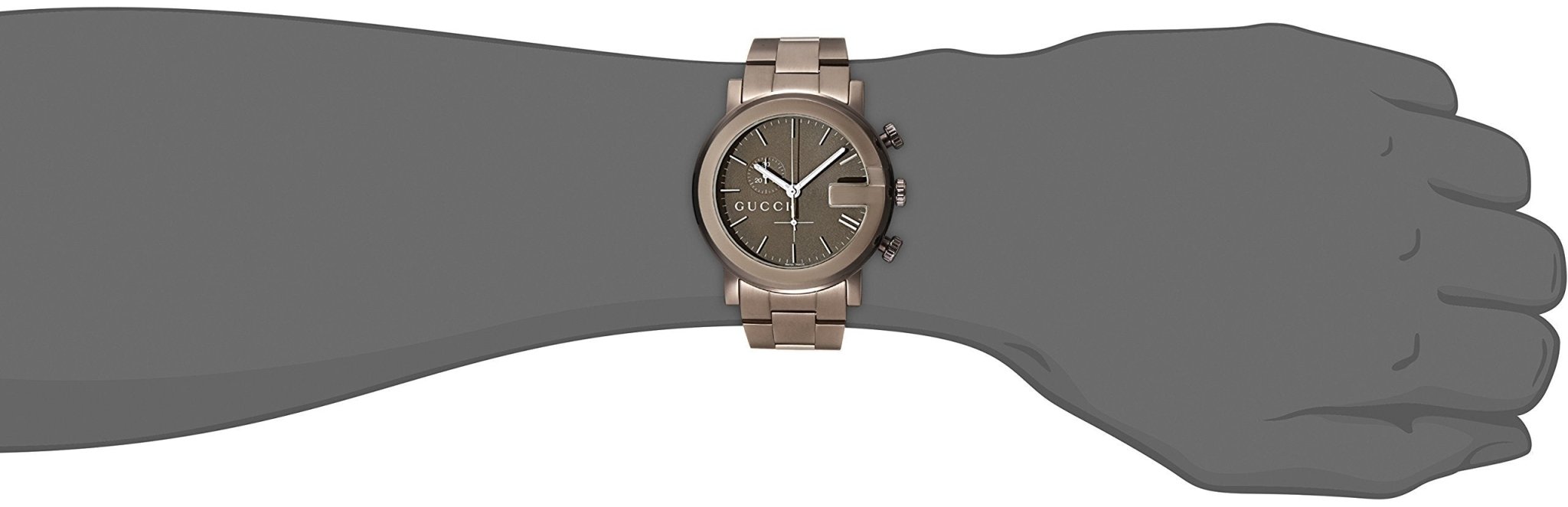 Gucci G Chrono Brown Dial Brown Steel Strap Watch For Men - YA101341