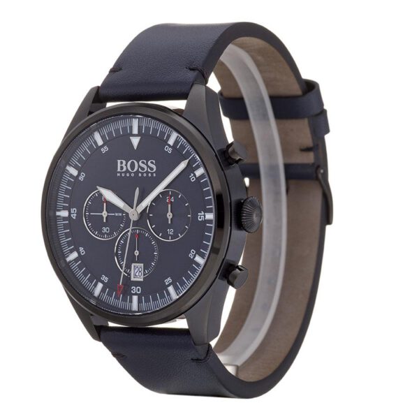 Hugo Boss Pioneer Quartz Blue Dial Blue Leather Strap Watch For Men - 1513711 Buy Now By Hugo Boss