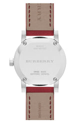 Burberry The City Silver Dial Red Strap Watch for Women - BU9232 Buy Now By Burberry