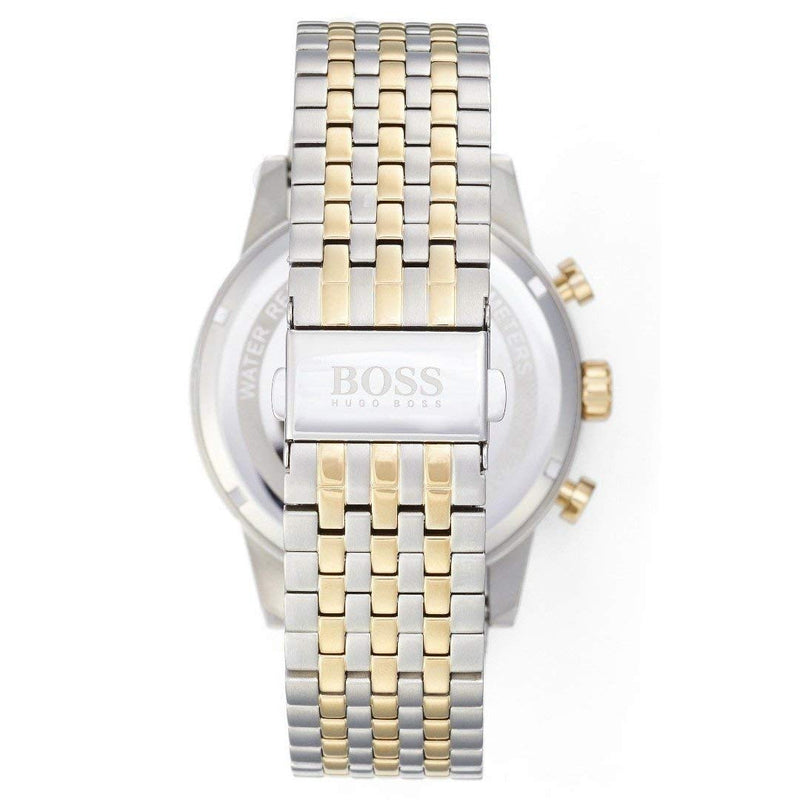 Hugo Boss Navigator White Dial Two Tone Steel Strap Watch for Men - 1513499 Buy Now By Hugo Boss