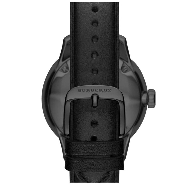 Shop Burberry The Classic Black Dial Black Leather Strap Watch for Men - BU10003 in USA