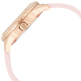 Shop Guess Sparkling Diamonds Pink Dial Pink Rubber Strap Watch for Women - W0032L9 in USA