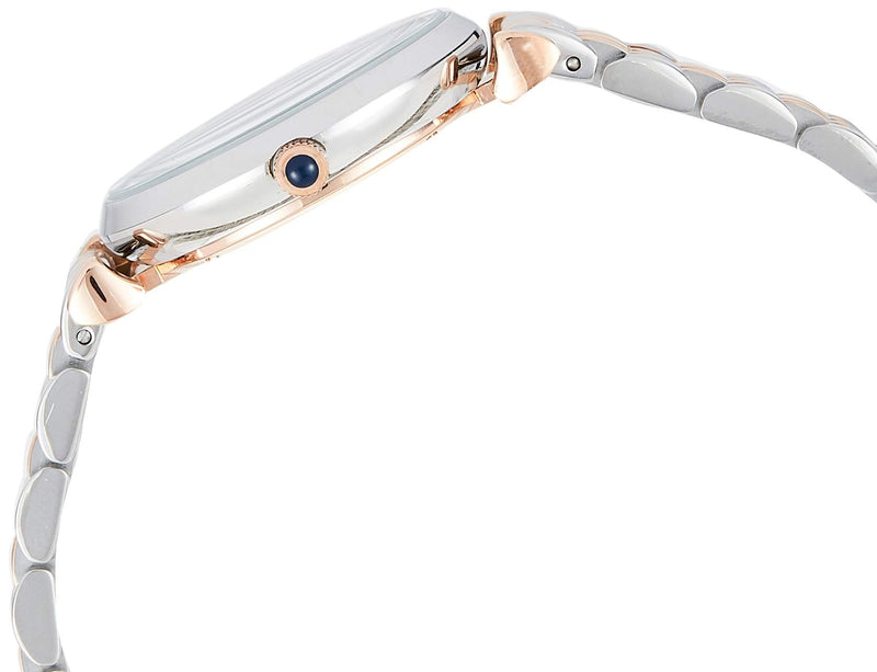 Emporio Armani Gianni T Bar Crystal Blue Dial Two Tone Steel Strap Watch For Women - AR11092 Buy Now By Emporio Armani