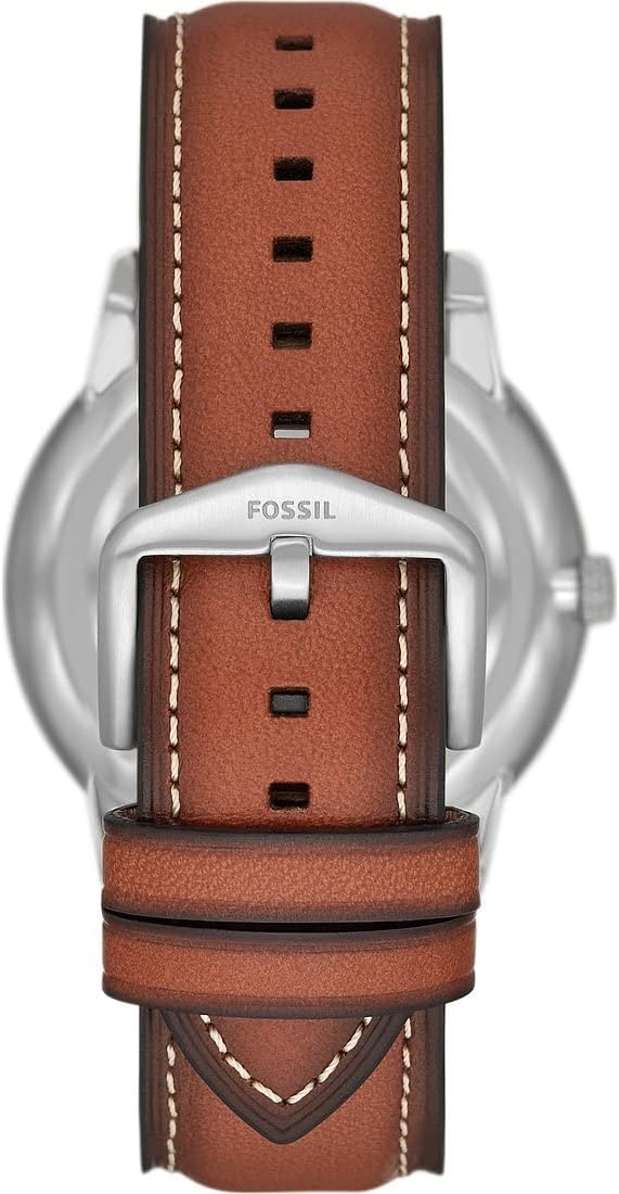 Fossil Neutra Minimalist Moonphase Blue Dial Brown Leather Strap Watch for Men - FS5903 Buy Now By Fossil