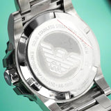 Emporio Armani Bracelet Collection Black Dial Silver Steel Strap Watch For Men - AR5970 Buy Now By Emporio Armani