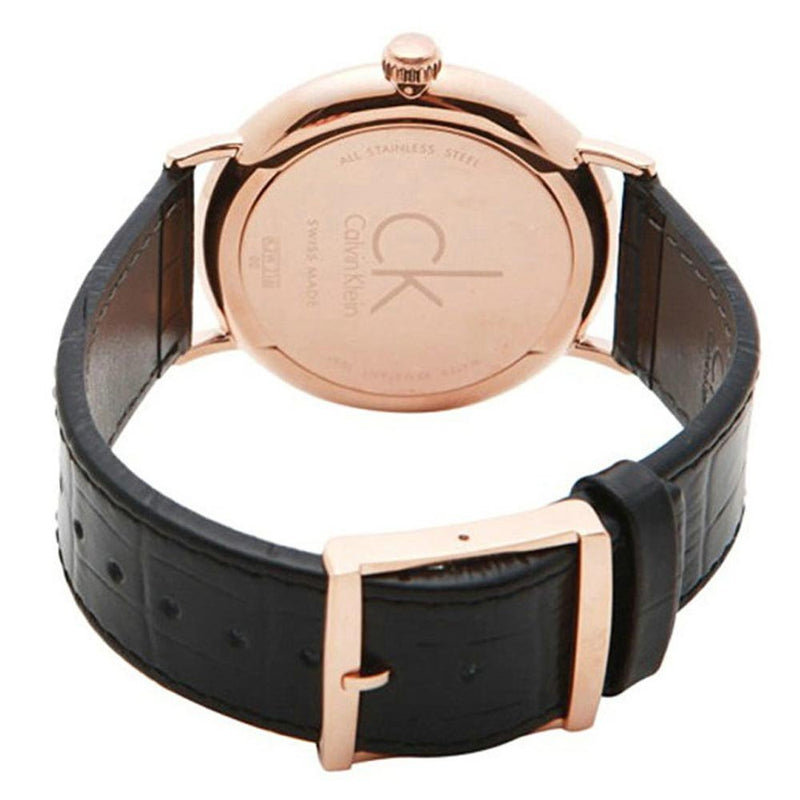 Calvin Klein Surround Black Dial Black Leather Strap Watch for Men - K3W216C1 Buy Now By Calvin Klein