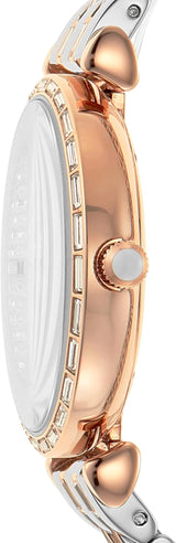 Emporio Armani Gianni T-Bar Silver Dial Two Tone Steel Strap Watch For Women - AR11293 Buy Now By Emporio Armani