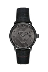 Shop Burberry The Classic Round Horseferry Black Dial Black Leather Strap Watch for Men - BU10010 in USA