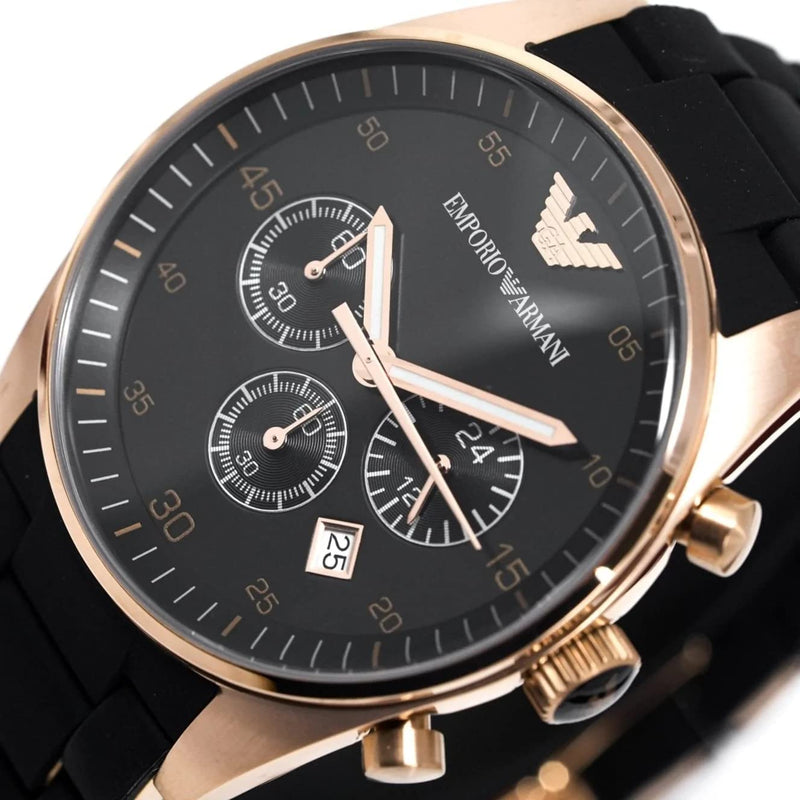 Emporio Armani Sportivo Black Dial Black Steel Strap Watch For Women - AR5906 Buy Now By Emporio Armani