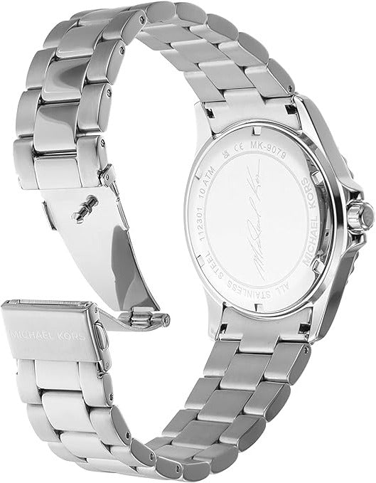 Michael Kors Everest Three-Hand Blue Dial Silver Steel Strap Watch For Men - MK9079 Buy Now By Michael Kors